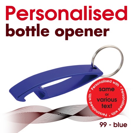 Key ring 099 blue (bottle opener)
