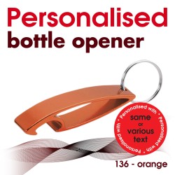 Key ring 136 orange (bottle...