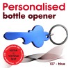 Key ring 107 blue (bottle opener)