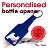 Key ring 156 blue (bottle opener)