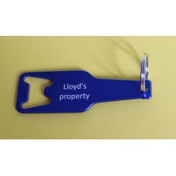 Key ring 156 blue (bottle opener)