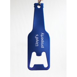 Key ring 156 blue (bottle opener)