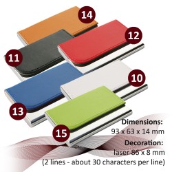 Business card holder 15 light green
