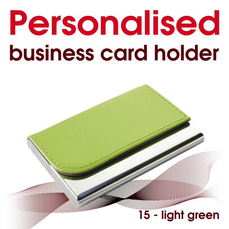 Business card holder 15 light green