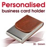 Business card holder 35 brown