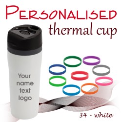 Travel mug 34 white