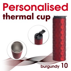 Travel mug 10 burgundy
