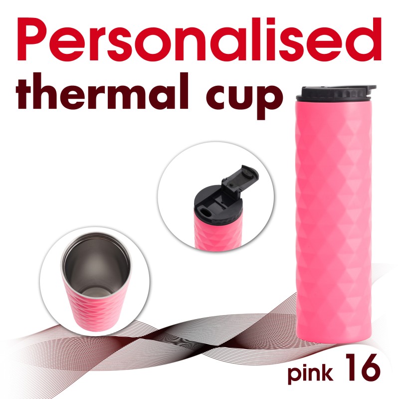 Travel mug 16 pink