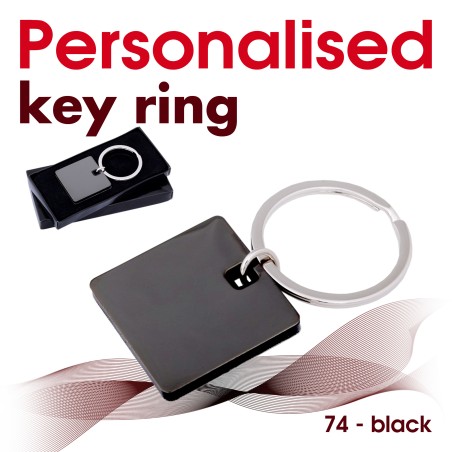 Key ring 074 - black square