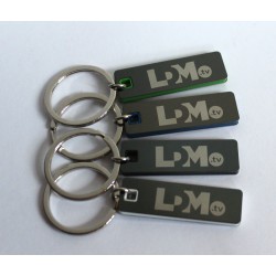 Key ring 085 - light blue rectangle